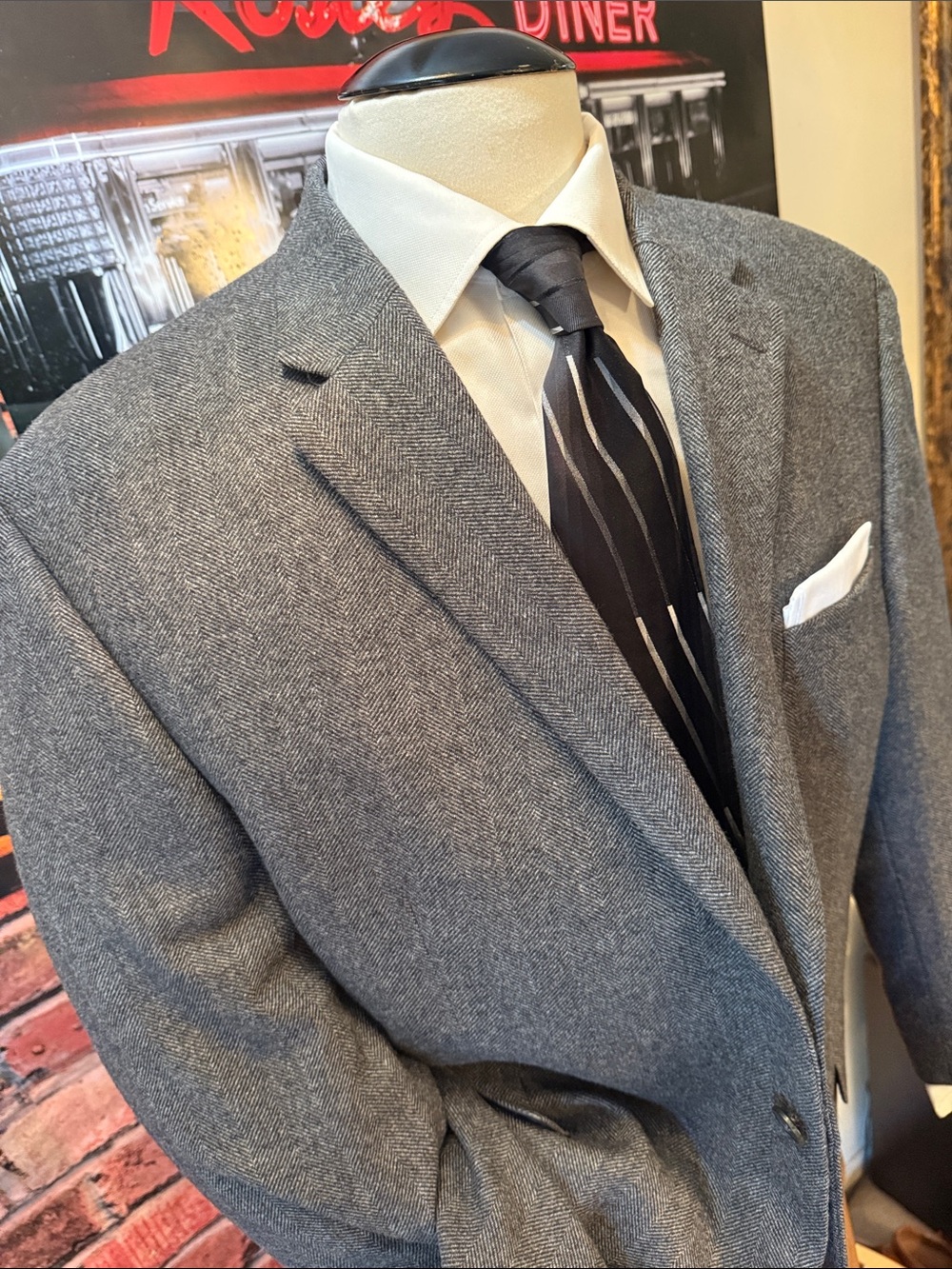 Lauren Ralph Lauren gray Herringbone Sport Coat - Picture 14 of 17